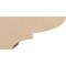 Ekena Millwork 9"W x 18"D x 9"H Wide Ridgewood Rough Cedar Woodgrain TimberThane Corbel, Primed Tan CORUR09X18X09RIDRCPR - alternate 4